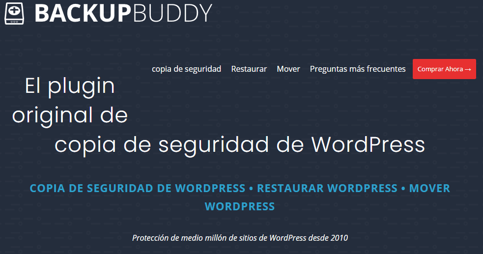 backupbuddy - seguridad wordpress