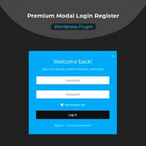 Modal Login Register Forgotten WordPress Plugin