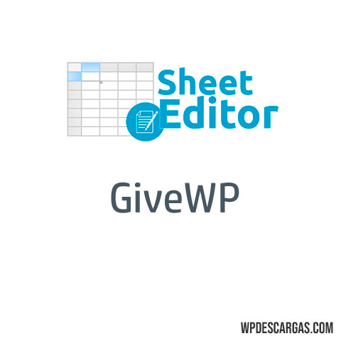 WP Sheet Editor GiveWP